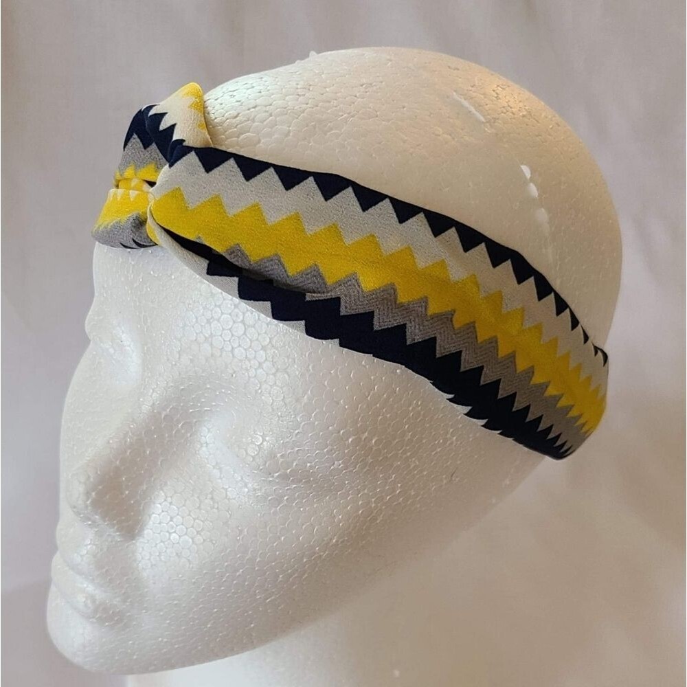 New yellow zigzag headband